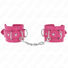 Comprar KINK Muñequeras Con 3 Anillas En D Ajustable Rosa – Accesorio Estilizado Para Experiencias Sensuales-Noxtic