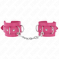 Comprar KINK Muñequeras Con 3 Anillas En D Ajustable Rosa – Accesorio Estilizado Para Experiencias Sensuales-Noxtic