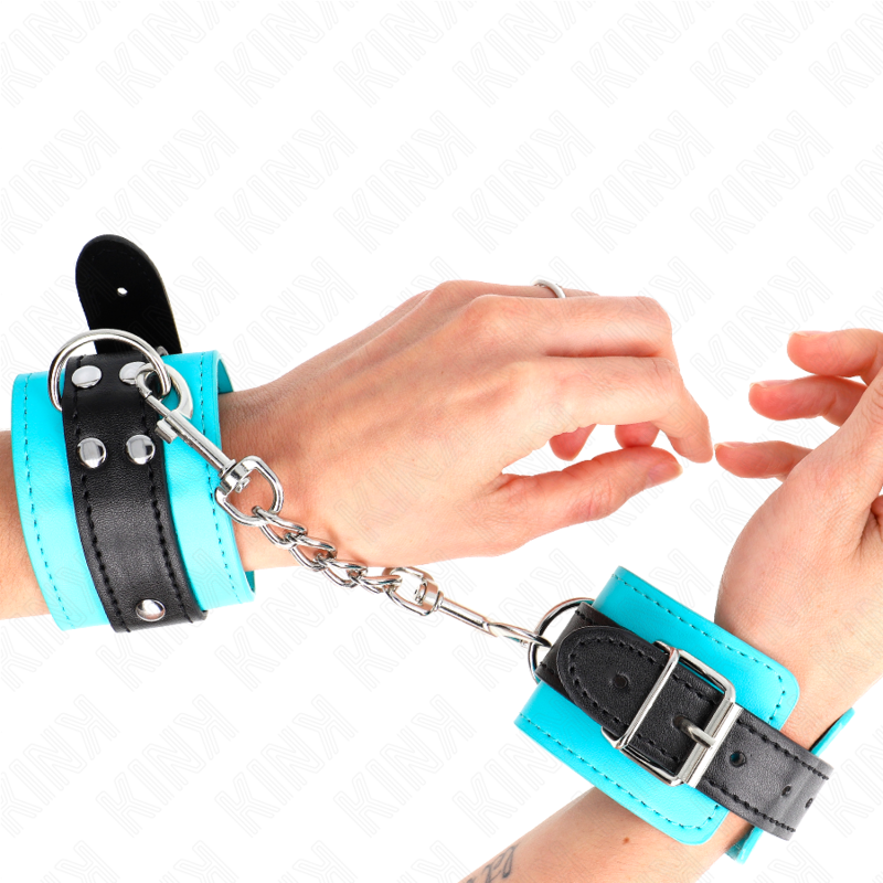 Comprar KINK Muñecas Ajustables Con Gancho Azul – Diseño Elegante Para Comodidad Y Estilo En Experiencias BDSM-Noxtic