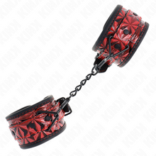 Braccialetti KINK con motivo a rombi rosso scuro – Vestibilità regolabile per comfort e stile