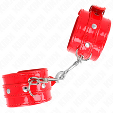 KINK - STUDDED WRISTBANDS RED ADJUSTABLE 23-33 CM