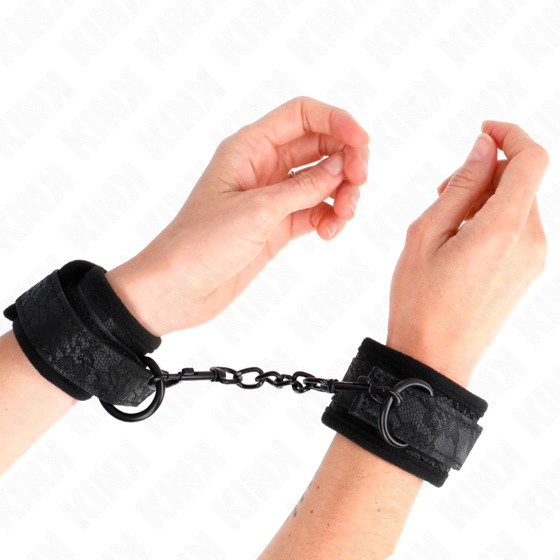 Comprar KINK Muñequera De Encaje Y Neopreno Ajustable Negra – Comodidad Y Estilo Para Explorar Tu Placer-Noxtic