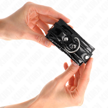 Comprar KINK Muñequeras De Neopreno Brillante – Diseño Ajustable Para Comodidad Y Estilo En Sesiones BDSM-Noxtic