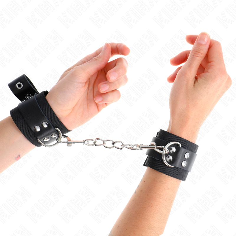 Comprar KINK Muñequeras De Nylon Negro – Diseño Ajustable Para Explorar Tu Placer Con Estilo-Noxtic