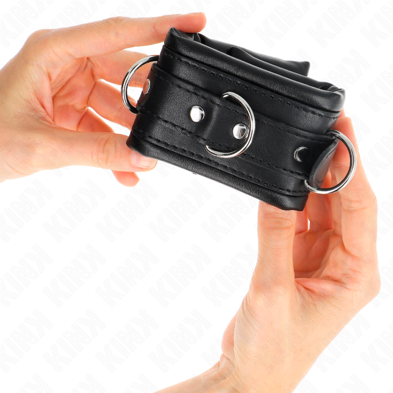 Comprar KINK Muñequeras Estilo Heavy Forro Negro – Ajuste Perfecto Para Experiencias Con Estilo-Noxtic