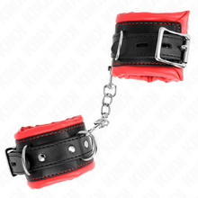 Comprar KINK Muñequeras Estilo Heavy Forro Rojo – Muñequeras Ajustables Para Seguridad Y Estilo-Noxtic