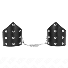 Comprar KINK Muñequera Estilo Puntiagudo Negra – Diseño Elegante Con Cadena Ajustable Para Comodidad Perfecta-Noxtic