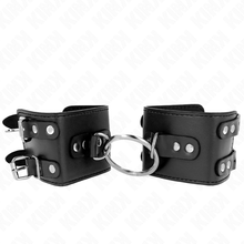 Comprar KINK Muñequeras Fijas Con Anilla Y Tachuelas Negras – Diseño Audaz Para Experiencias Con Estilo-Noxtic