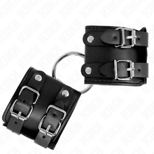 Comprar KINK Muñequeras Fijas Con Anilla Y Tachuelas Negras – Diseño Audaz Para Experiencias Con Estilo-Noxtic
