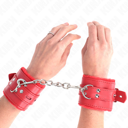 Comprar KINK Muñequeras Forradas Rojas – Diseño Elegante Con Ajuste Personalizable Para Comodidad-Noxtic