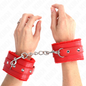KINK - PREMIUM RED LINED WRISTBANDS WITH ADJUSTABLE RED STRAP 17-29 CM X 6 CM