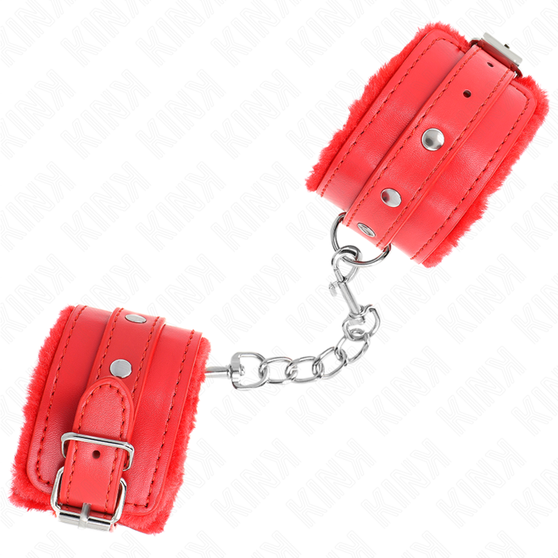 KINK - PREMIUM RED LINED WRISTBANDS WITH ADJUSTABLE RED STRAP 17-29 CM X 6 CM