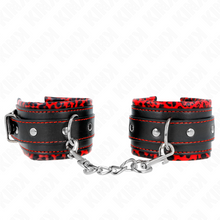 Comprar KINK Muñequeras Forradas Rojas y Negras – Ajustable Con Diseño Elegante Para Comodidad y Estilo-Noxtic