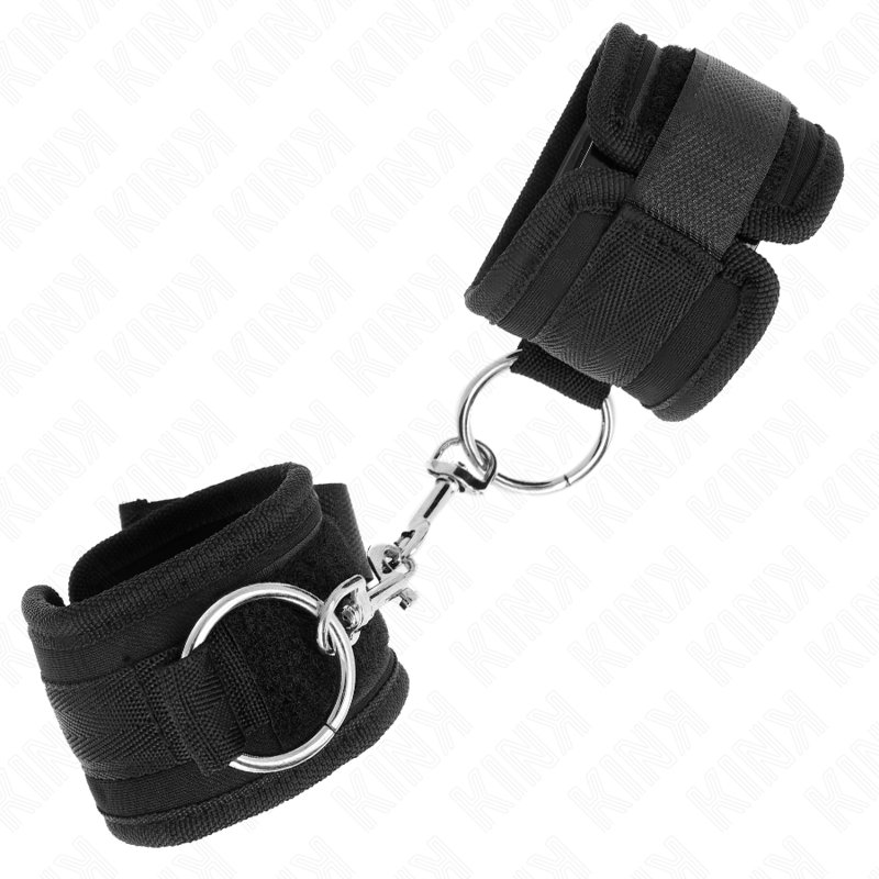 KINK - ADJUSTABLE BLACK WRISTBANDS 18-35 CM X 6 CM