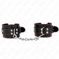 Comprar KINK Muñequeras Negros Con Detalles En Rojo – Diseño Ajustable Para Comodidad Y Estilo-Noxtic