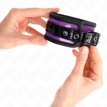 KINK - LILAC NEOPRENE WRISTBANDS ADJUSTABLE 21-28 CM X 5 CM