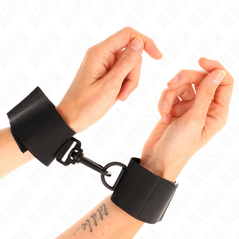 Comprar KINK Muñequeras Nylon Negro – Diseño Elegante Para Libertad Sensacional-Noxtic