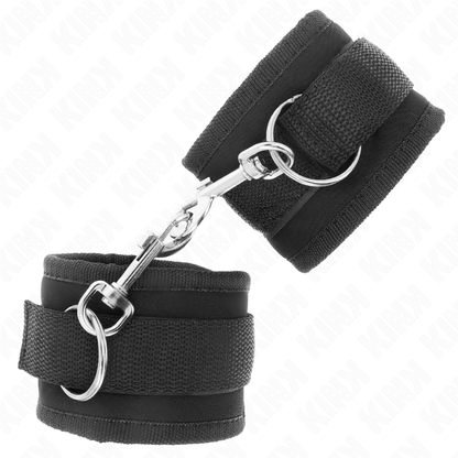 KINK - BLACK NYLON WRISTBANDS MODEL 2 ADJUSTABLE 18-35 CM X 6 CM