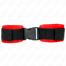 Comprar KINK Muñequeras Nylon Rojo Negro Modelo 1 – Ajustables Para Estilo Y Libertad Sensorial-Noxtic