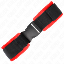 Comprar KINK Muñequeras Nylon Rojo Negro Modelo 1 – Ajustables Para Estilo Y Libertad Sensorial-Noxtic