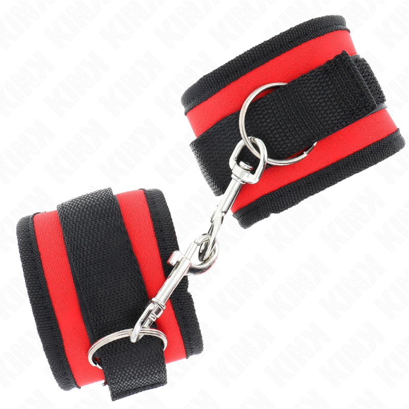 Comprar KINK Muñequeras Nylon Rojo Negro Modelo 2 – Ajuste Perfecto Para Mayor Comodidad y Control-Noxtic