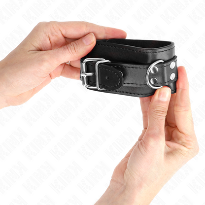 KINK Muñequeras Sencillas Negras – Ajustables Para Control Seguro Y Confortable