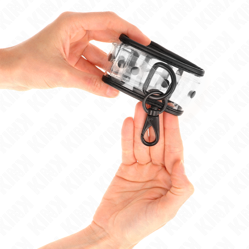 KINK - ADJUSTABLE TRANSPARENT WRISTBANDS 18-30 CM X 5.5 CM