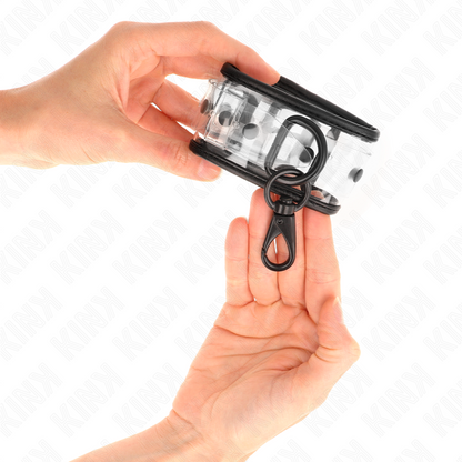 KINK - ADJUSTABLE TRANSPARENT WRISTBANDS 18-30 CM X 5.5 CM