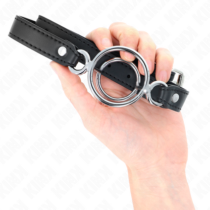 KINK - MULTI-O-RING GAG 5 CM BLACK 63 X 2.5 CM