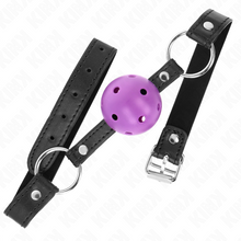 KINK Mordaza de Bola Morada 4.5 cm – Diseño Moderno en Silicona Médica Para Exploración Sensitiva