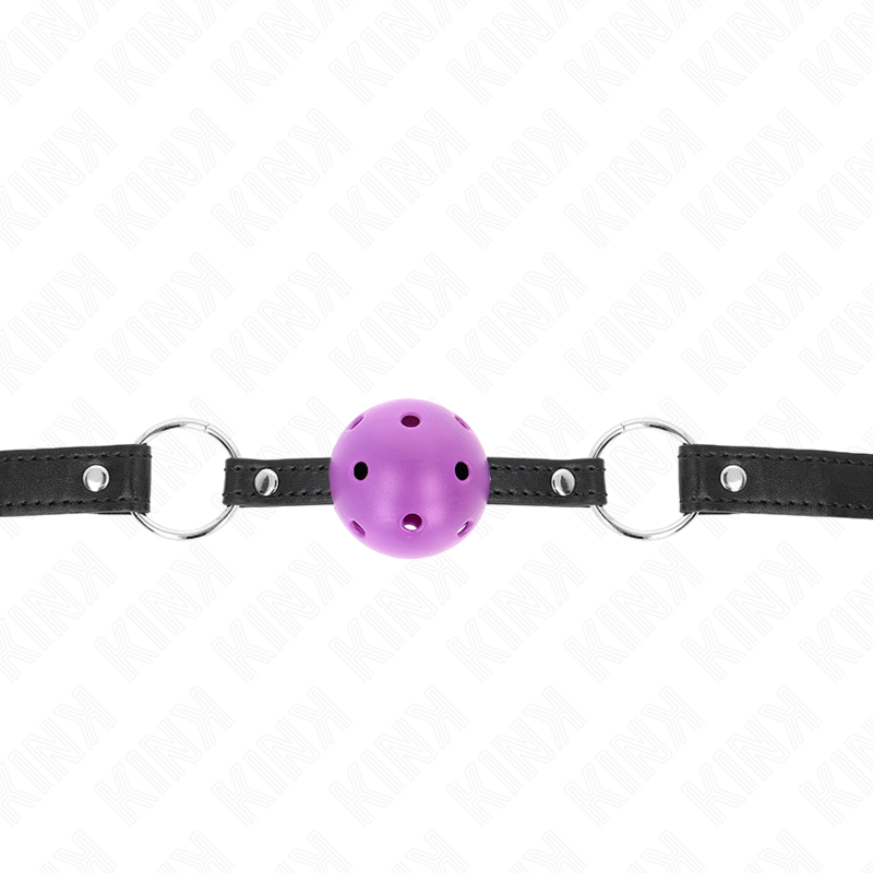 KINK Mordaza de Bola Morada 4.5 cm – Diseño Moderno en Silicona Médica Para Exploración Sensitiva