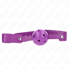 Comprar KINK Mordaza De Bola Transpirable Morado – Diseño Ergonómico Para Placer Confortable-Noxtic