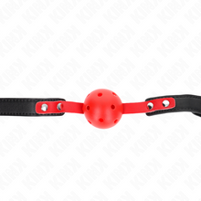 Comprar KINK Mordaza De Bola 4 Cm Dura Hueca Roja – Diseño Elegante Para Experiencias De Silencio Ajustable-Noxtic
