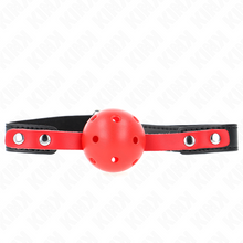 Comprar KINK Mordaza De Bola 4 Cm Dura Hueca Roja – Diseño Elegante Para Experiencias De Silencio Ajustable-Noxtic