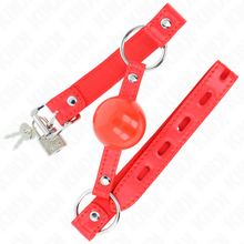 Comprar KINK Mordaza De Bola 4 Cm TPE Con Candado Rojo – Diseño Elegante Para Control Y Comodidad-Noxtic