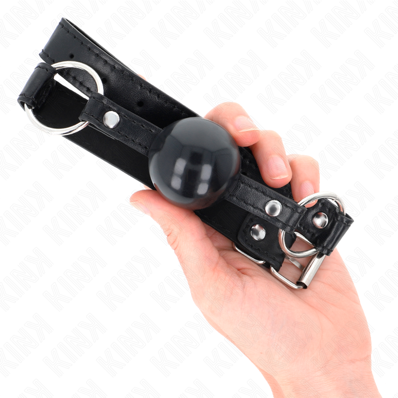 Comprar KINK Mordaza De Bola 4 Cm TPE Negro – Diseño Ergonómico Para Comodidad Y Control-Noxtic