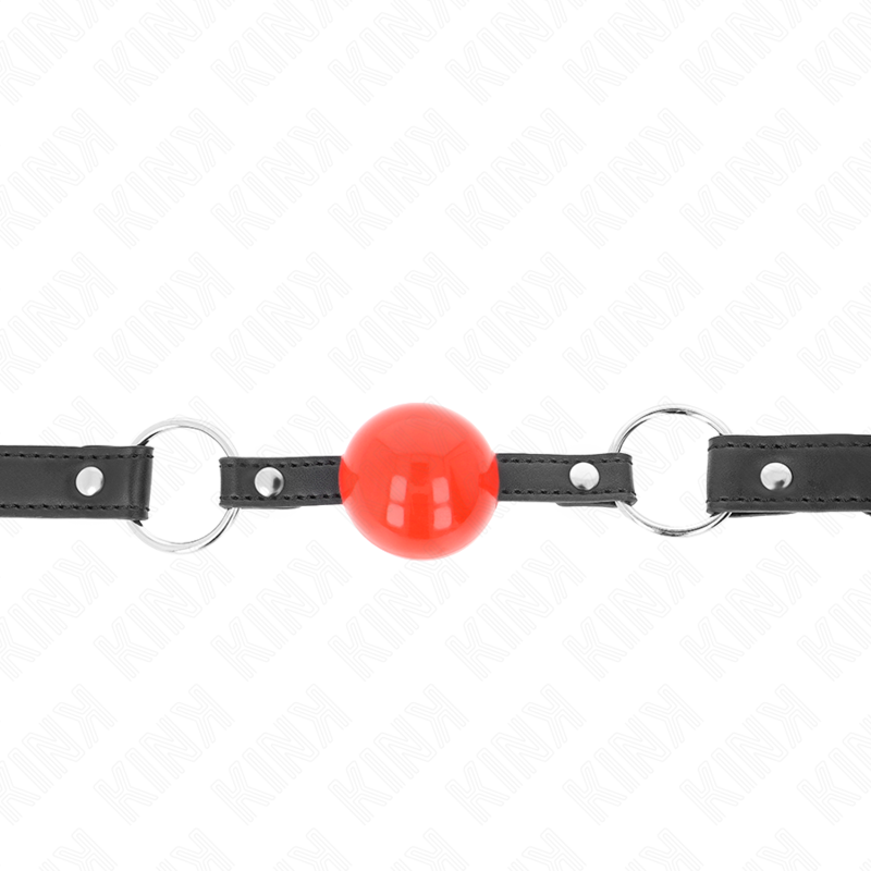 Comprar KINK Mordaza De Bola Con Candado Roja – Diseño Elegante Para Exploración Sensual-Noxtic