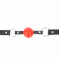 Comprar KINK Mordaza De Bola Con Candado Roja – Diseño Elegante Para Exploración Sensual-Noxtic