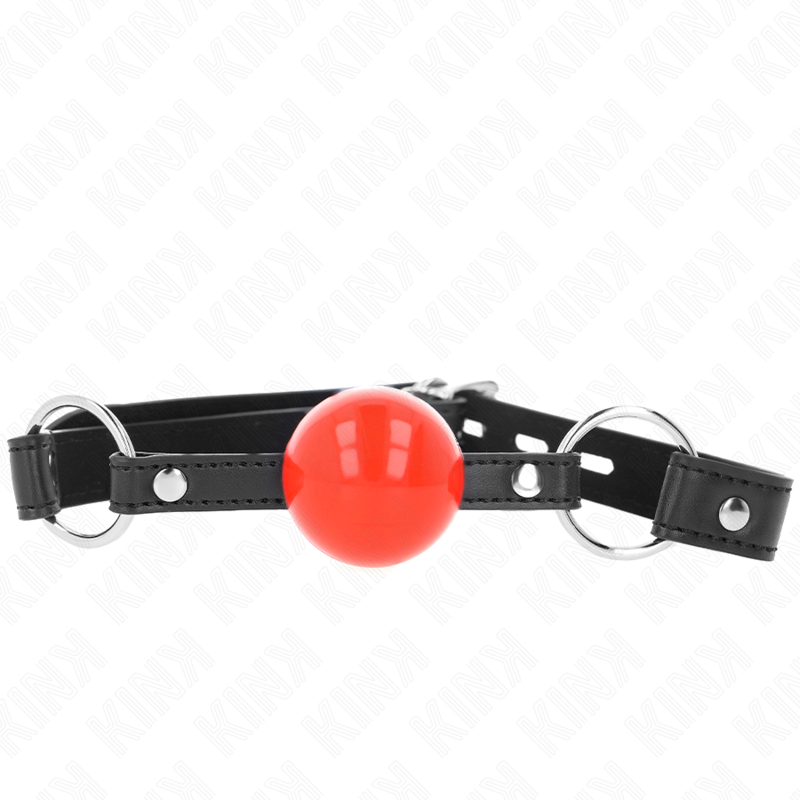 Comprar KINK Mordaza De Bola Con Candado Roja – Diseño Elegante Para Exploración Sensual-Noxtic