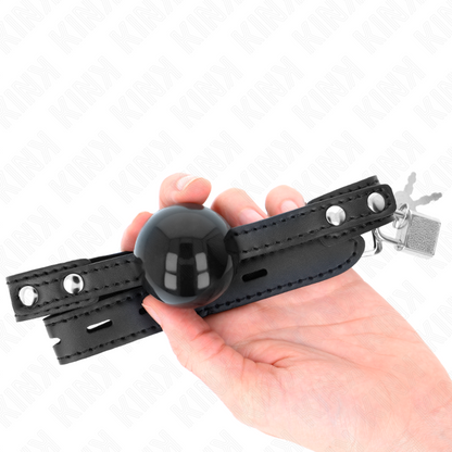 KINK - BALL GAG 4 CM SOFT TPE MODEL 3 60 x 2 CM ADJUSTABLE 37-52 CM