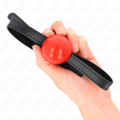KINK Mordaza De Bola 4 CM Roja – Diseño Ergonómico Para Placer Seguro