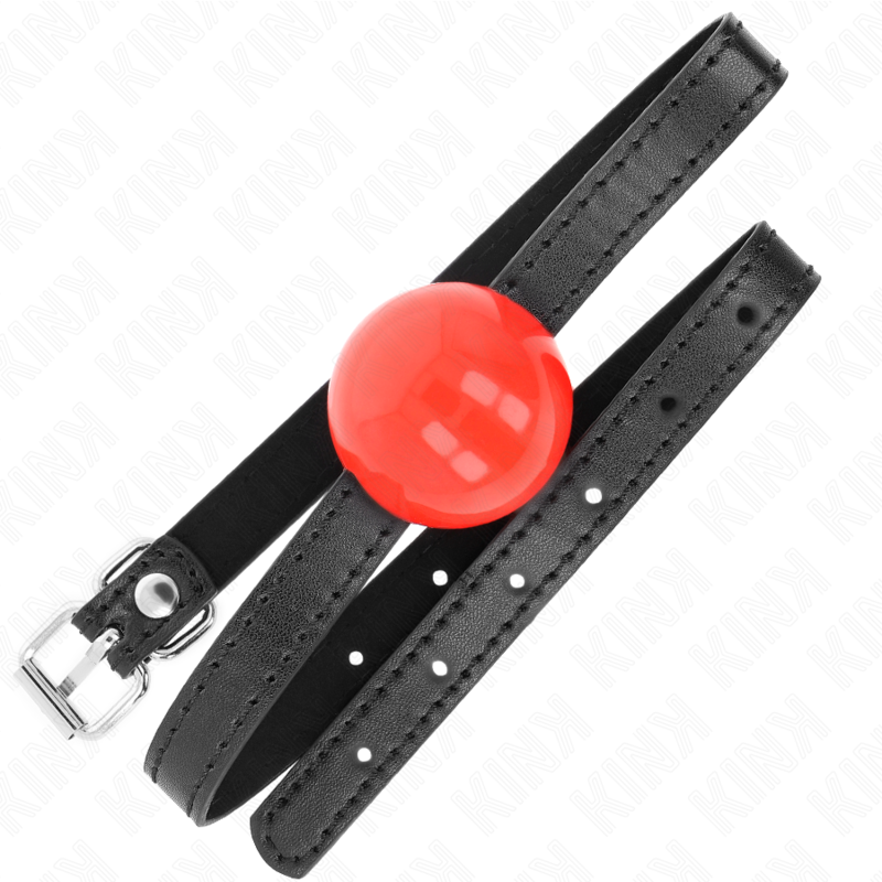 KINK Mordaza De Bola 4 CM Roja – Diseño Ergonómico Para Placer Seguro