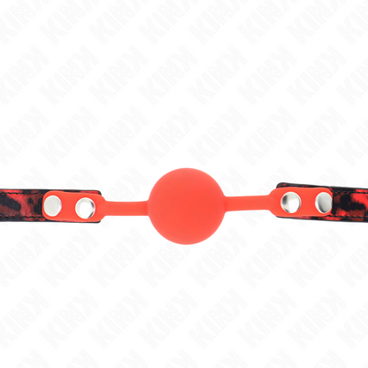KINK - 4 CM SILICONE BALL GAG MODEL 2 WITH LOCK 60 x 2 CM