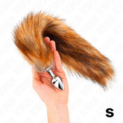 KINK Plug Anal Talla S 7 X 3 Cm Con Cola Sintética Marrón – Juguete Ideal Para Explorar Nuevas Sensaciones