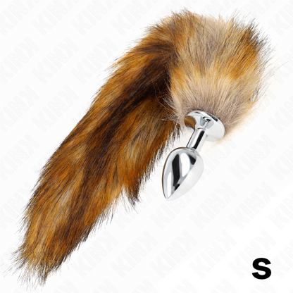 KINK Plug Anal Talla S 7 X 3 Cm Con Cola Sintética Marrón – Juguete Ideal Para Explorar Nuevas Sensaciones