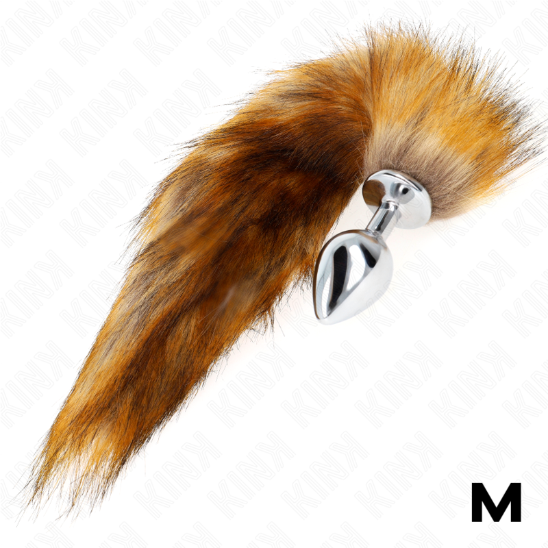 Plug anale KINK taglia M 8 x 3,5 cm con coda sintetica – Design divertente per l'esplorazione sensoriale