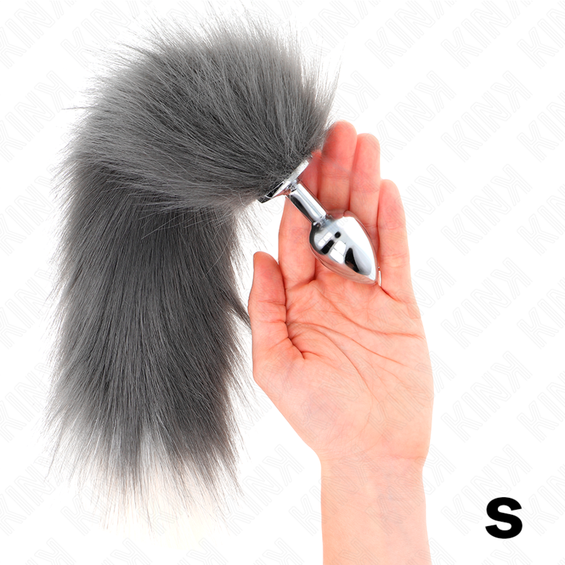 KINK Plug Anal Talla S 7 X 3 Cm Con Cola Sintética 40 Cm – Diseño Elegante Para Una Experiencia Sensorial Única