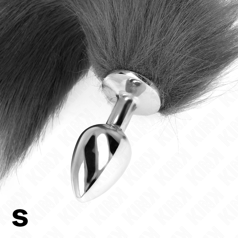 KINK Plug Anal Talla S 7 X 3 Cm Con Cola Sintética 40 Cm – Diseño Elegante Para Una Experiencia Sensorial Única