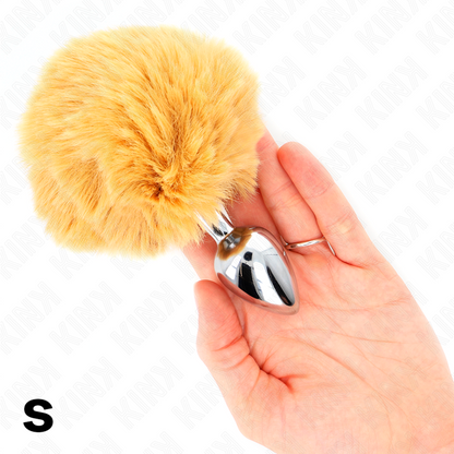 Comprar KINK Plug 7 x 3 cm Acero Inoxidable – Estilo Elegante Con Cola De Conejo De Piel Sintética-Noxtic