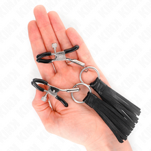 KINK Pinzas Para Pezones Con Borlas De Polipiel 6 Cm – Diseño Elegante Para Exploración Sensual
